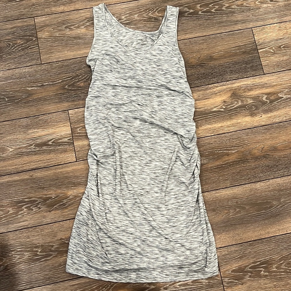 Maternity form fitting tank top dress